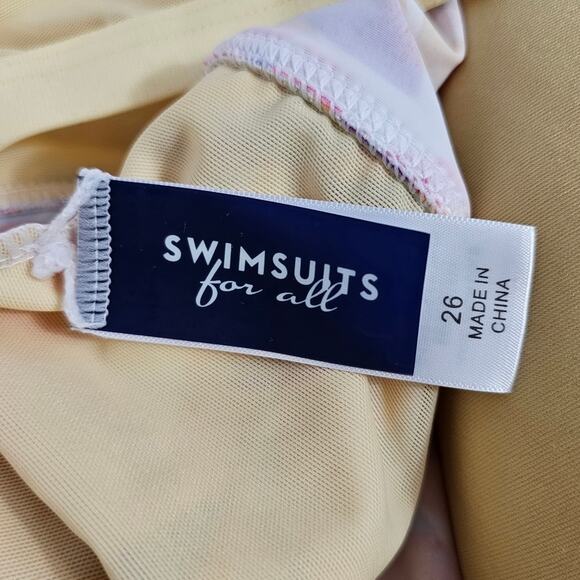 Swimsuits For All Tie Front Underwire Swim Dress NWT Size 26 - Picture 13 of 13